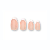 French Tip Medium Oval Press-On Nails