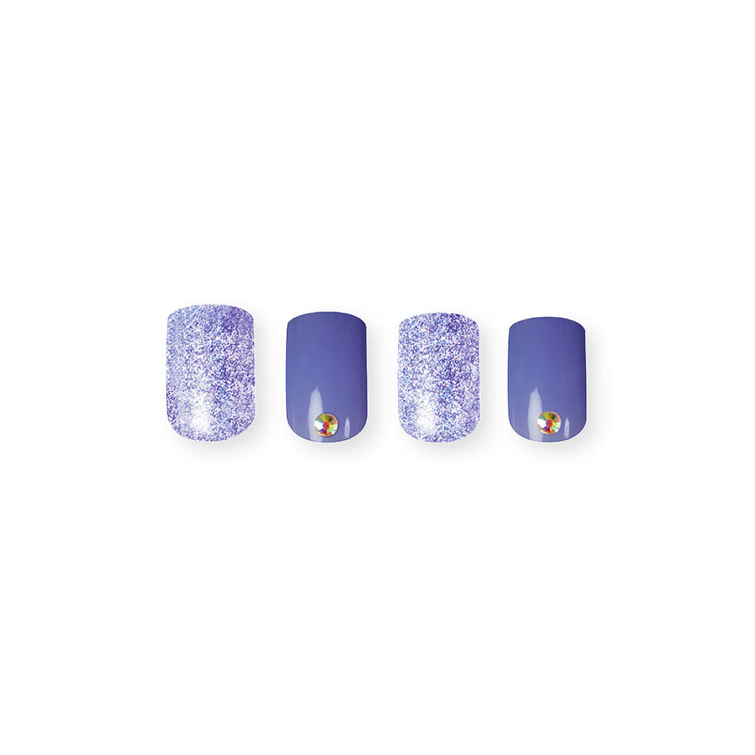 Tag: Purple Press On Nails with Glue Short square Nails