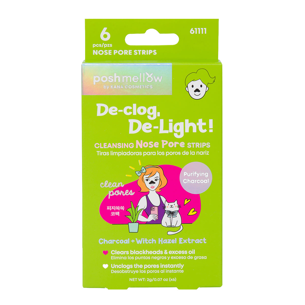 De-Clog, De-Light! Cleansing Nose Pore Strips (6 pcs)