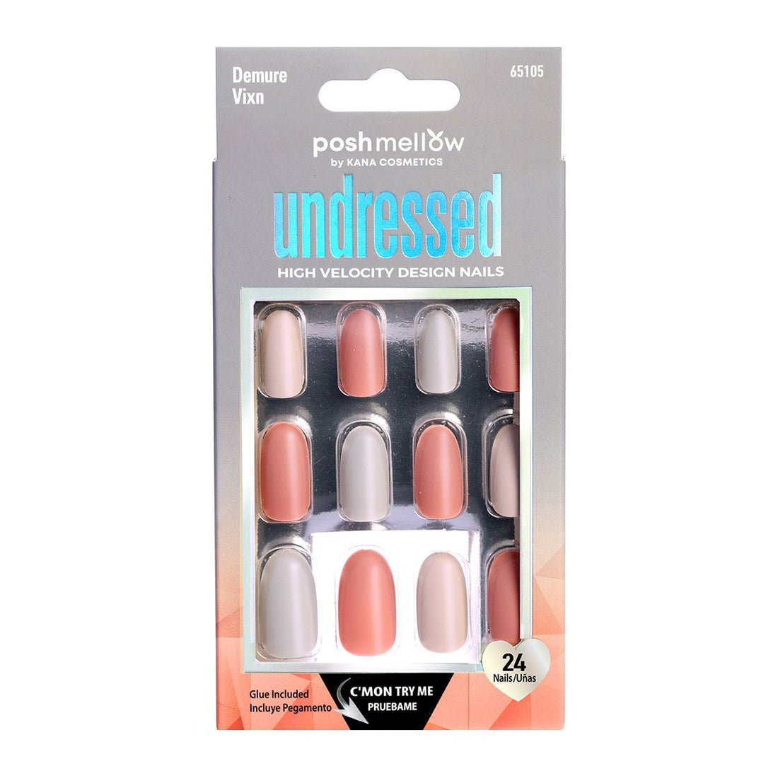 Design Nail: Undressed - Demure Vixn 65105