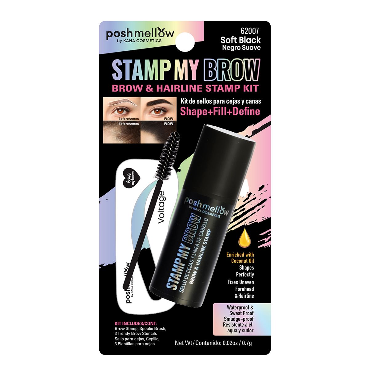 Brow Stamp Kit: Stamp My Brow (Soft Black)