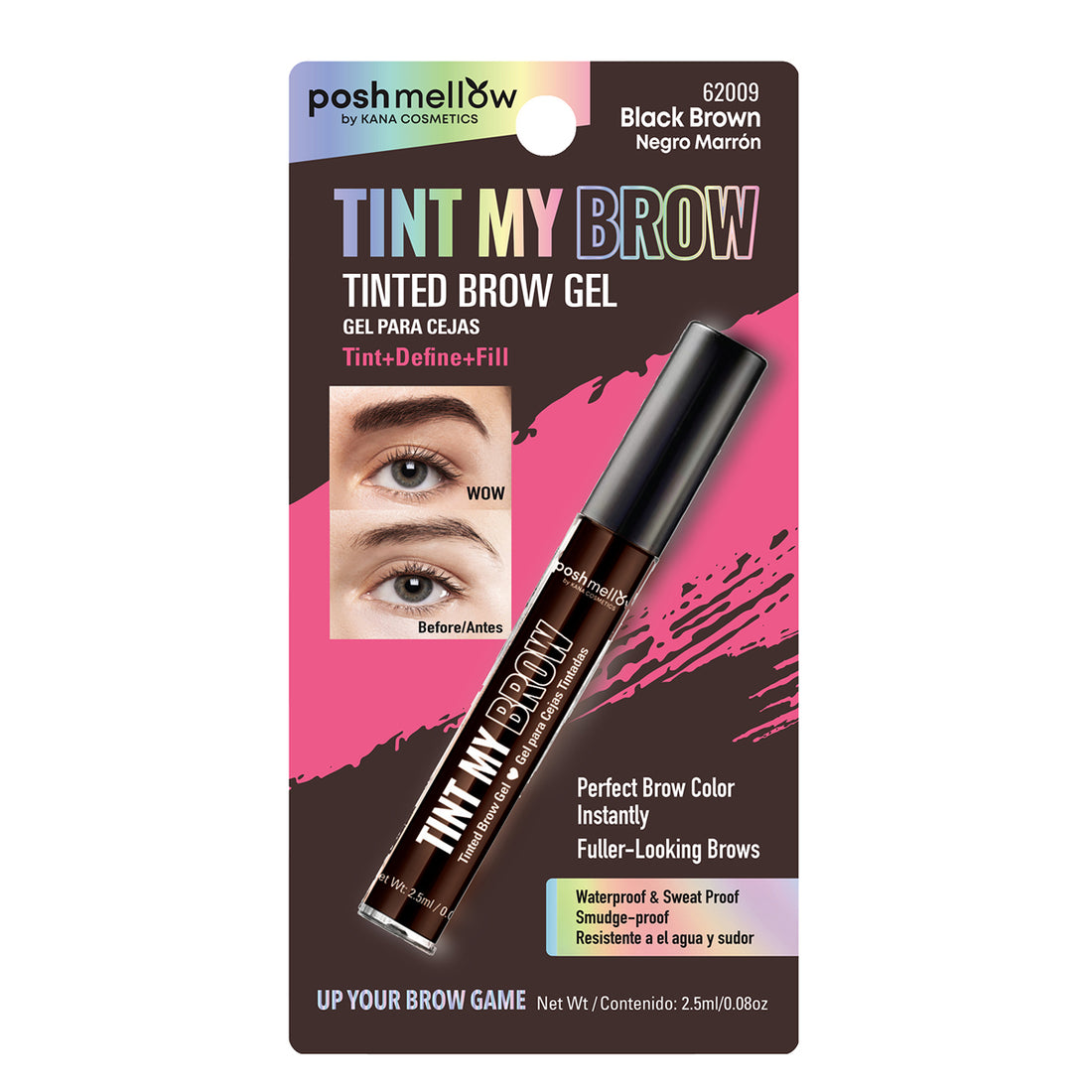 Brow Tint Black Brown - Brow Gel by Poshmellow