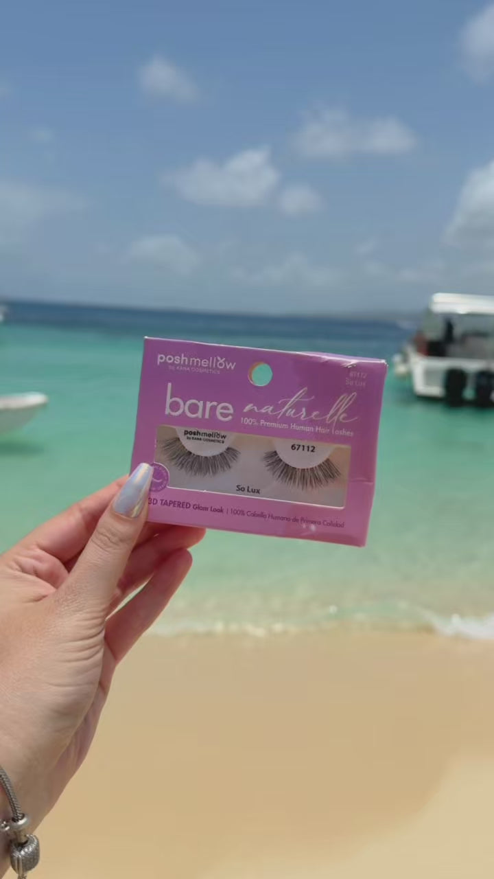 Bare Naturelle Human Lashes-3D Tapered- So Lux 67112