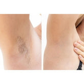 Before and after waxing underarms